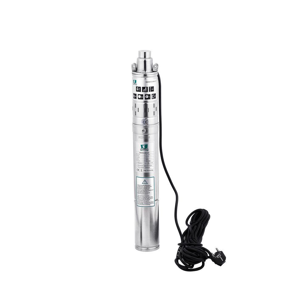 фото Насос глубинный шнековый Pumpman 3QGD0.8-50-0.37 кВт Нmax 130 м Qmax 1,2 куб.м 370 Вт