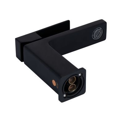 фото Смеситель для раковины Qtap Gemini QTGEM270BLM45674 Black Matt