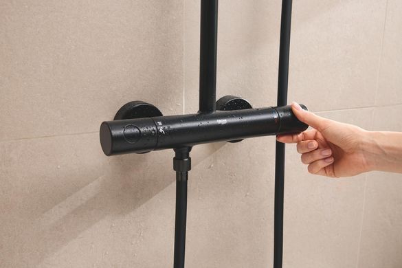 фотографія Душова система з термостатом для настінного монтажу Grohe Tempesta System 250 Cube (266892431)
