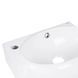 Комплект Qtap Leo: Раковина подвесная овальная левая 430x290x140 мм White + Донный клапан PU02O