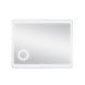 Зеркало Qtap Aquarius 1000х800 с LED-подсветкой, линза, QT2178141980100W