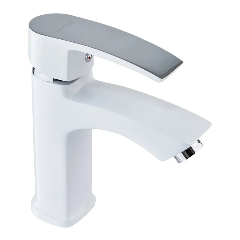 фото Змішувач для умивальника Mixxus Magnum 001 (Nut) White-Chrome (MI6201)