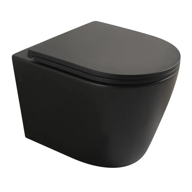фото Унітаз підвісний Mixxus Premium BEVEL-0304-T1 BLACK 480x360x360mm сист. змиву TORNADO 1.0 (MP6677)