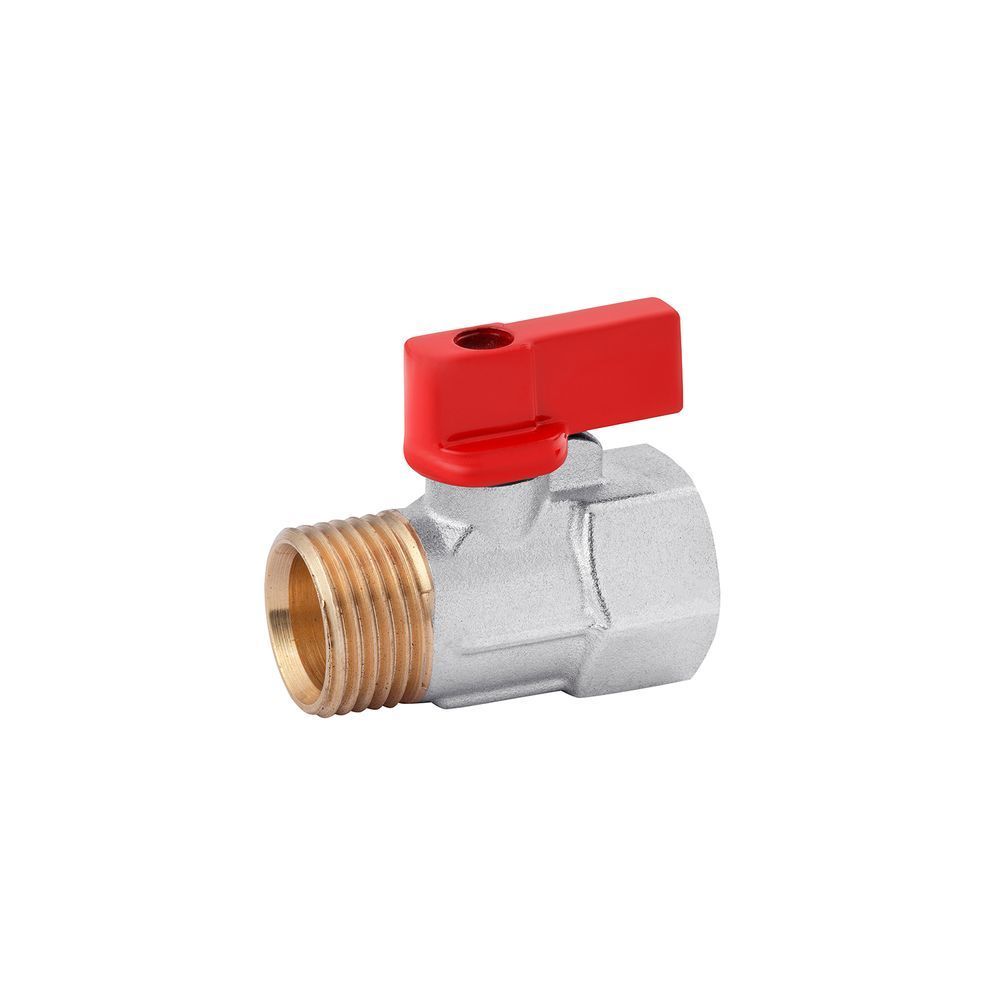 фото Кран шаровой Karro "Standart" 1/2" ВН "Mini" PN30 ручка, никелированный