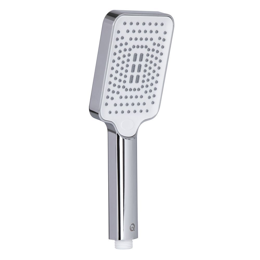 фото Лейка для ручного душа Qtap Rucni 245x95 мм прямоугольная QTRUC125CRM45779 Chrome/White