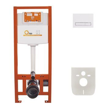 фото Набор инсталляция 4 в 1 Qtap Nest ST с линейной панелью смыва QT0133M425M08V1384W