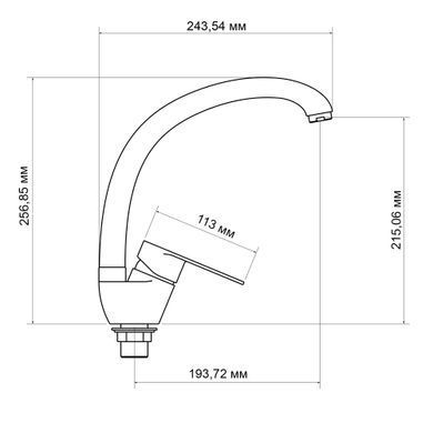 фотографія Змішувач для кухні Lidz Tani 008F (k40) LDTAN008FCRM44971 Chrome