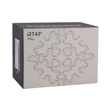 фотографія Змішувач для ванни Qtap Gemini Loopi з поворотним виливом (з душовим гарнітуром) QTGEM260CRM45701 Chrome
