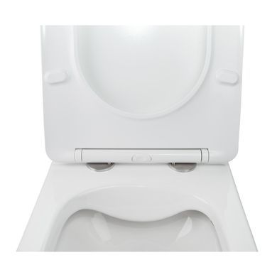 фотографія Унітаз підвісний Qtap Jay безобідковий з сідінням Soft-close QT07335176W