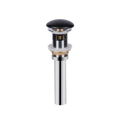 фотографія Раковина Qtap Nando LT 600х420х120 Matt black з донним клапаном QT12112173MBMB