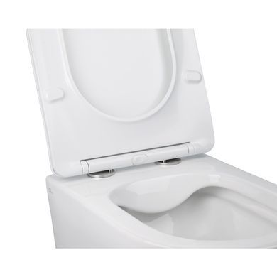 фотографія Унітаз підвісний Qtap Jay безобідковий з сідінням Soft-close QT07335176W