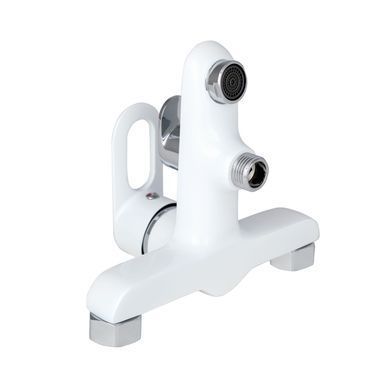 фото Смеситель для ванны Lidz Latwa 006 (c душевым гарнитуром) (k35) LDLAT006WHI45424 White