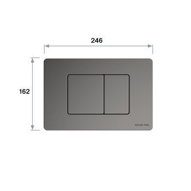 фотографія CUBE M панель змиву polished aluminum