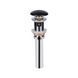 Раковина Qtap Nando LT 600х420х120 Matt black з донним клапаном QT12112173MBMB