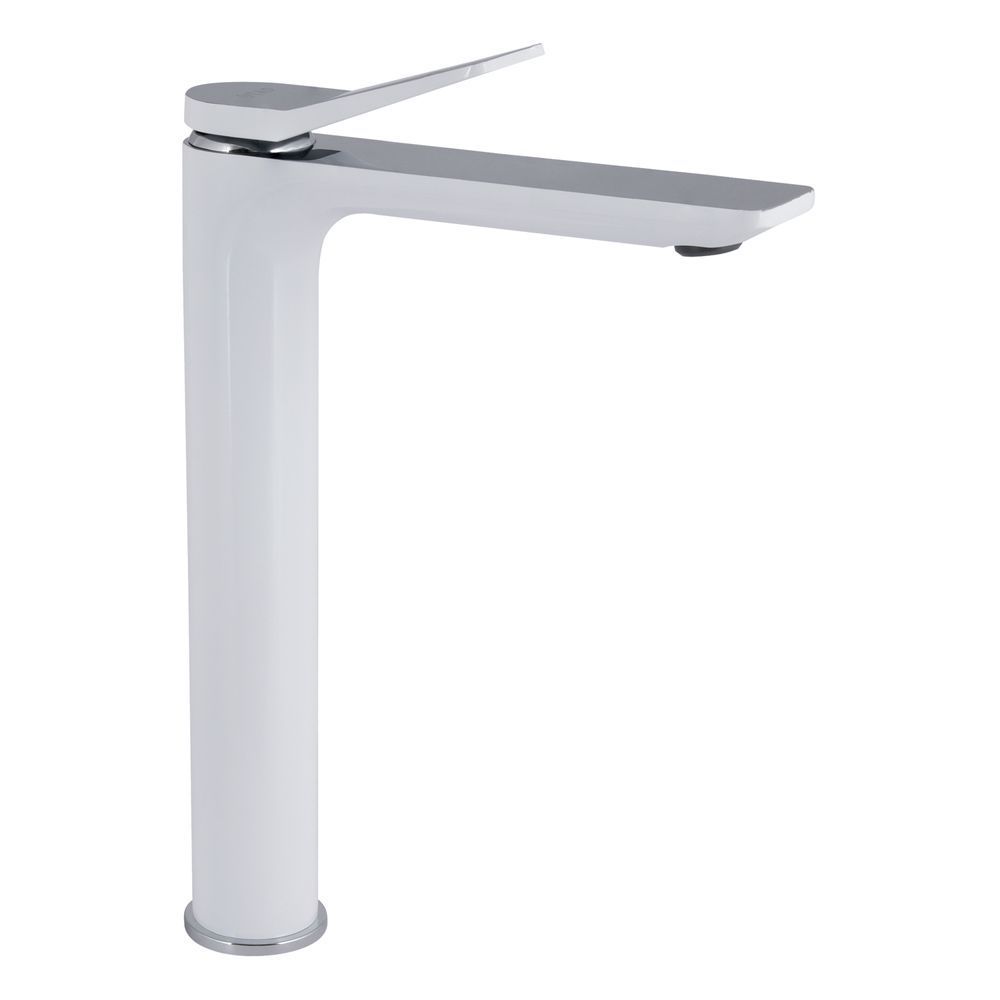 фото Смеситель для раковины Qtap Presto высокий QTPRE269CRW45577 Chrome/White