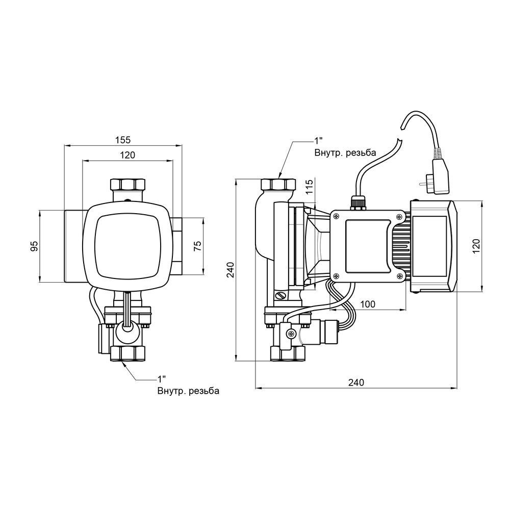 фото Насос для повышения давления Thermo Alliance SCPMN-400N 0,4 кВт