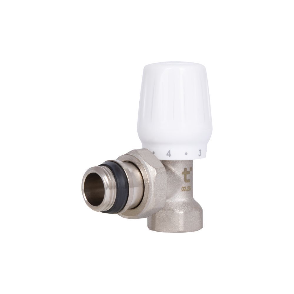фотографія Кран радіаторний Thermo Alliance Base 1/2" ВЗ з антипротіканням кутовий SD228W15