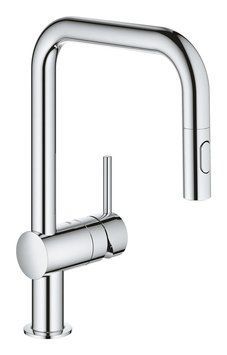 фотографія Змішувач для кухні з висувним виливом Grohe Minta (32322002)