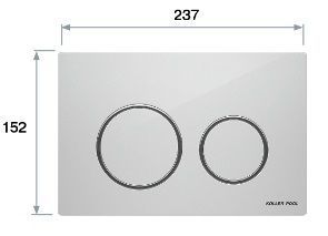 фото TWIST панель змиву gun metal
