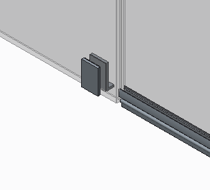 фото Двері у нішу розпашні KOER SR SD04-120x200-TR-07 прозоре скло EASY CLEAN 10мм графіт (KR5388)