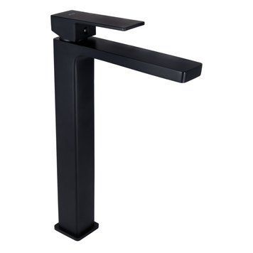 фотографія Змішувач для раковини Qtap Gemini високий QTGEM269BLM45678 Black Matt