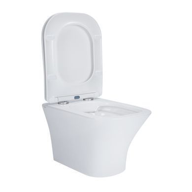 фотографія Унітаз підвісний Qtap Presto безобідковий з сідінням Soft-close QT24332615EW