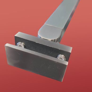 фото Двері у нішу розпашні KOER SR SD04-120x200-TR-07 прозоре скло EASY CLEAN 10мм графіт (KR5388)