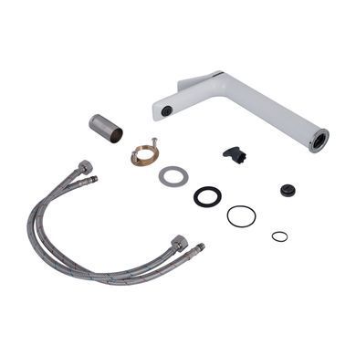 фотографія Змішувач для раковини Qtap Presto високий QTPRE269CRW45577 Chrome/White