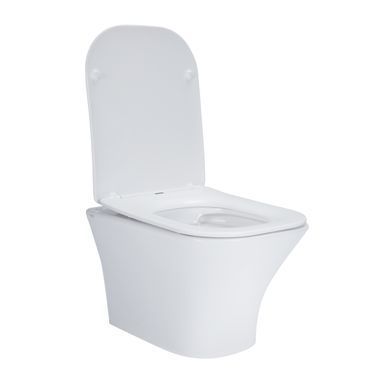 фотографія Унітаз підвісний Qtap Presto безобідковий з сідінням Soft-close QT24332615EW