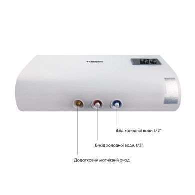 фото Водонагреватель электрический Thermo Alliance 50 л плоский горизонтальный, мокрый ТЭН 2 кВт (0,8+1,2) DT50H20G(PD)