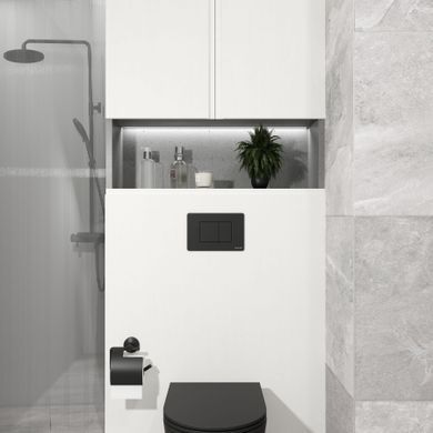фото CUBE M панель змиву чорна black matt