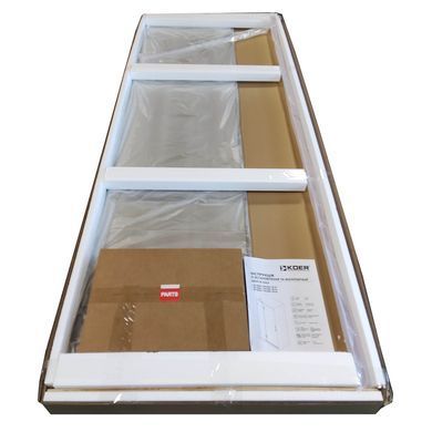 фото Двері у нішу розпашні KOER SR SD04-120x200-TR-07 прозоре скло EASY CLEAN 10мм графіт (KR5388)