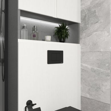 фото CUBE M панель змиву чорна black matt