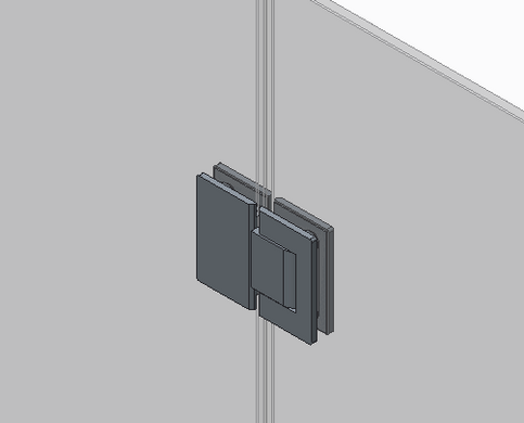 фото Двері у нішу розпашні KOER SR SD04-120x200-TR-07 прозоре скло EASY CLEAN 10мм графіт (KR5388)