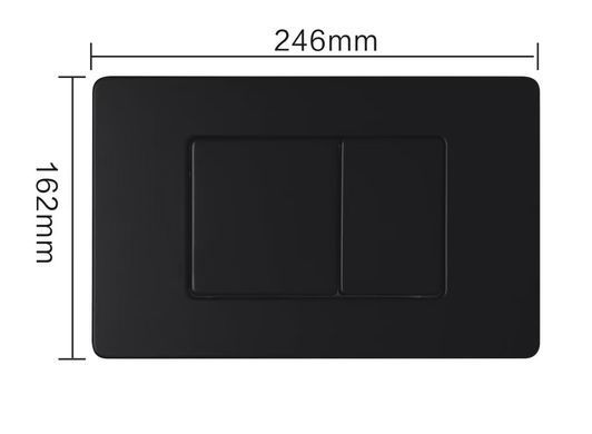 фото CUBE M панель змиву чорна black matt