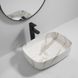 Раковина накладна Mixxus Premium BEVEL-0102 MARBLE 495х370х135mm (MP6519)