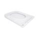 Сидіння для унітазу Qtap (Gemini 490) 428x344x37,5 мм, White, з мікроліфтом, Slim Duroplast, Quick Release QTSC179W49385