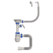 фото Сифон для кухні MIXXUS SK-07-B 3 1/2"x40 з нержавіючою сіткою, відводом для пральної машини, гнучким круглим переливом (MI8199)