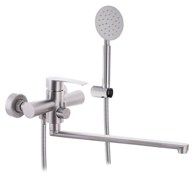 фотографія Змішувач для ванни з нерж. сталі SUS304 ZERIX LUX-006 (EURO) (ZX3154)