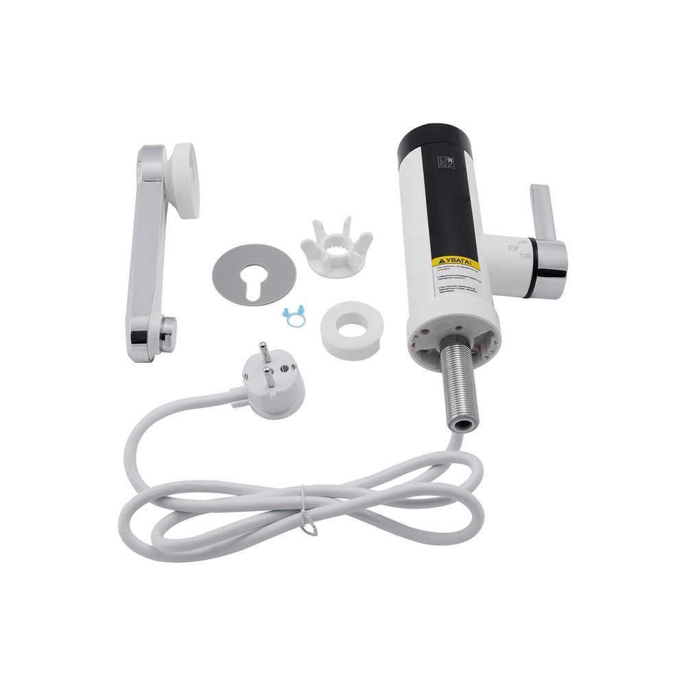 фото Проточный кран-водонагреватель кухонный для кухни Lidz Warm 061 LDWAR061WCR35431 White / Chrome