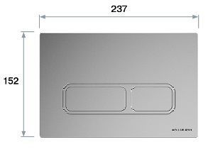 фотографія EDGE панель змиву gun metal
