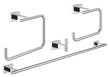 фото Набір аксесуарів 4 в 1 Grohe Essentials Cube New (40778001)