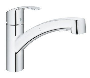 фотографія Змішувач для кухні з висувним виливом Grohe Eurosmart (30305000)