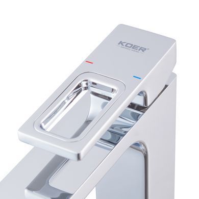 фото Змішувач для умивальника Koer KB-11009-01 високий (Колір хром) (KR3500)