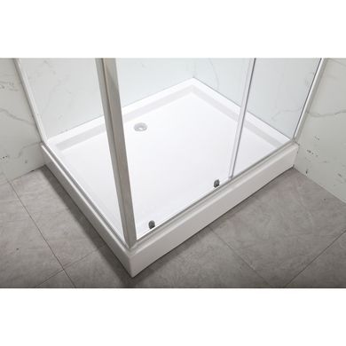 фото Душова кабіна з низьким піддоном MIXXUS HARD SCT01-100x90x198-TR CHROME прозоре скло 5мм NEW (MI8368)