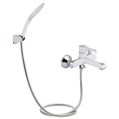 фотографія Змішувач для ванни Qtap Grand (з душовим гарнітуром) QTGRAWCR006 Chrome/White