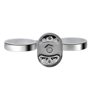 фото Стакан с держателем Lidz Oreo 0402 двойной настенный (матовое стекло) LDORE0402CRM22164 Chrome
