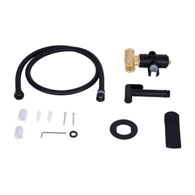 фото Набор для гигиенического душа Qtap Slavonice округлый QTSLA262BLM45917 Black Matt