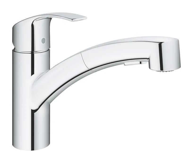фото Смеситель для кухни с выдвижным изливом Grohe Eurosmart (30305000)
