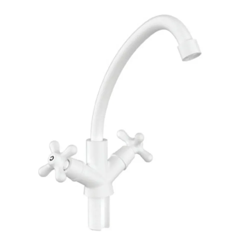 фото Змішувач для кухні Plamix Amax-271 White (без підведення) (PM0697)